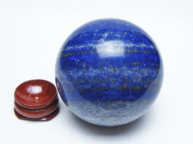 ラピスラズリ 丸玉 55mm スフィア 置物 一点物 151-10057