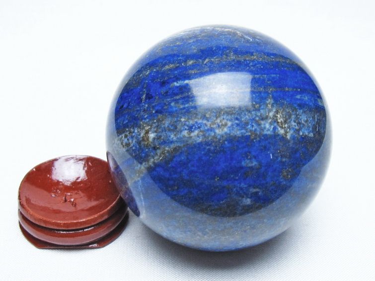 ラピスラズリ 丸玉 65mm スフィア 置物 一点物 151-10076