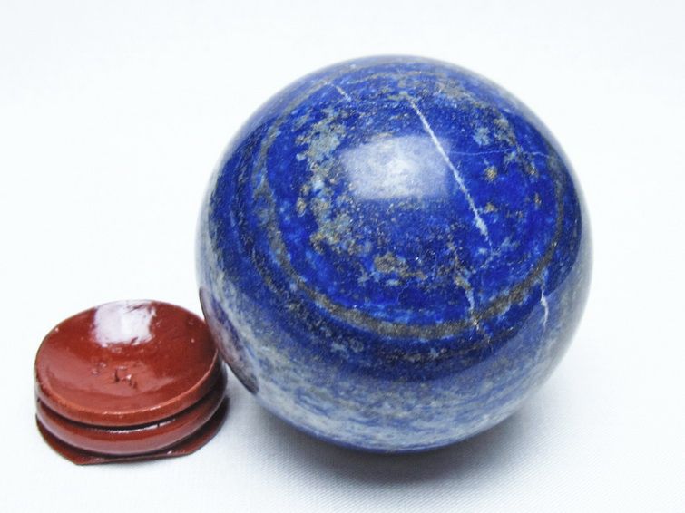 ラピスラズリ 丸玉 67mm スフィア 置物 一点物 151-10082