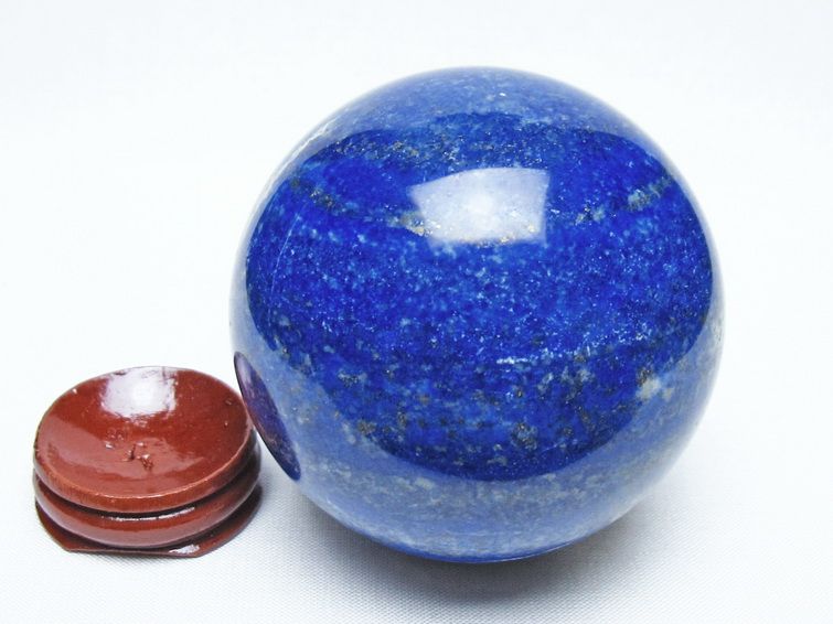 ラピスラズリ 丸玉 69mm スフィア 置物 一点物 151-10089