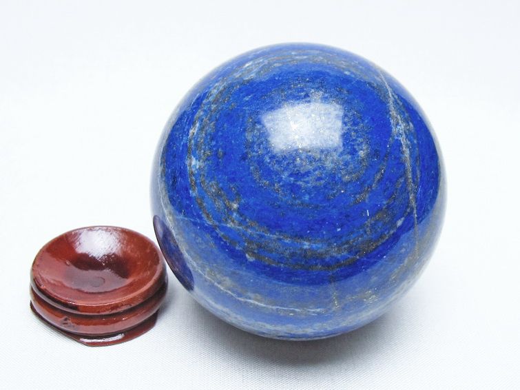 ラピスラズリ 丸玉 70mm スフィア 置物 一点物 151-10092