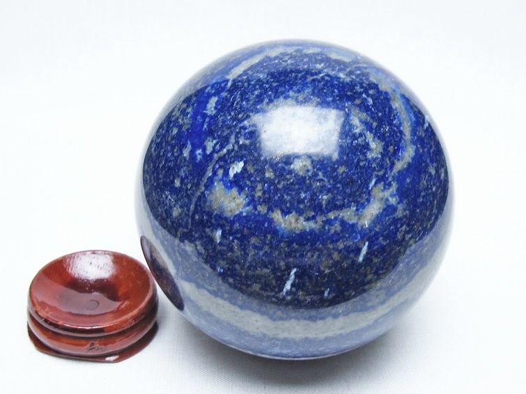 ラピスラズリ 丸玉 79mm スフィア 置物 一点物 151-10101
