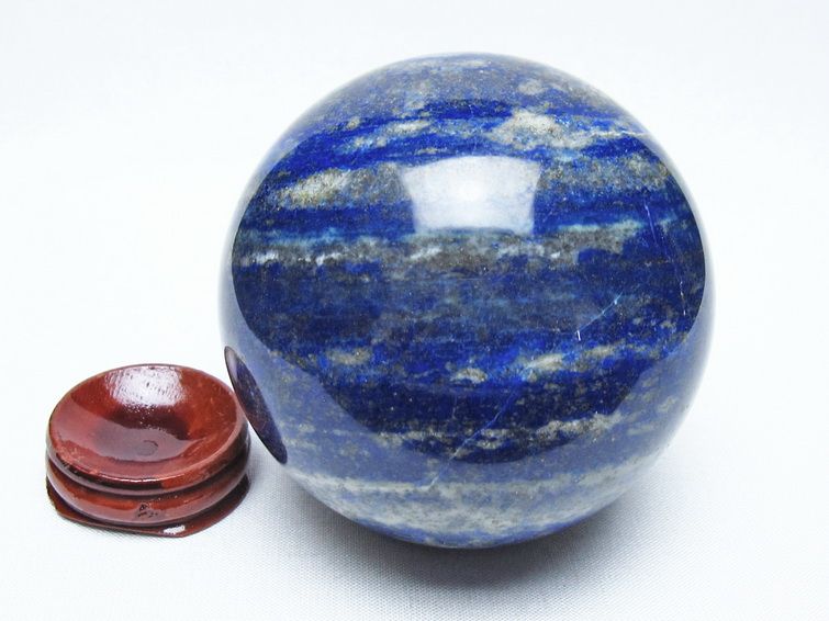 ラピスラズリ 丸玉 77mm スフィア 置物 一点物 151-10102