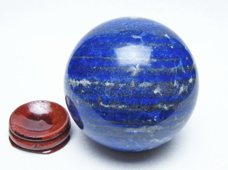 ラピスラズリ 丸玉 71mm スフィア 置物 一点物 151-10103