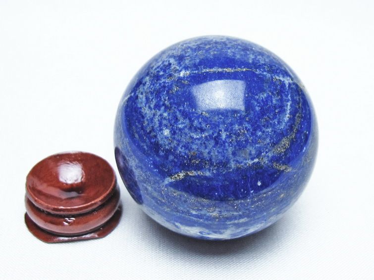 ラピスラズリ 丸玉 50mm スフィア 置物 一点物 151-10133