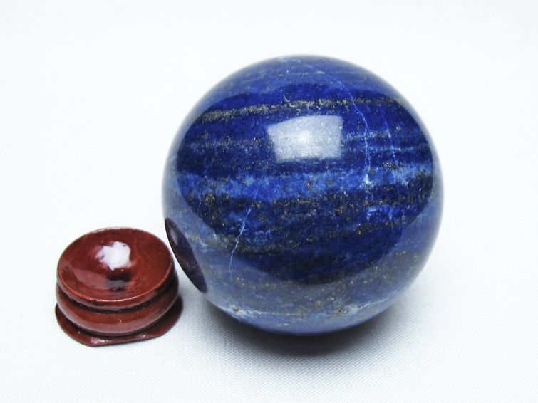 ラピスラズリ 丸玉 54mm スフィア 置物 一点物 151-10139