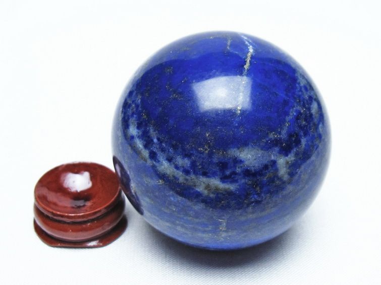 ラピスラズリ 丸玉 55mm スフィア 置物 一点物 151-10142