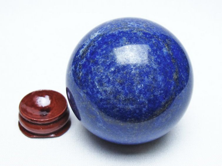 ラピスラズリ 丸玉 56mm スフィア 置物 一点物 151-10144