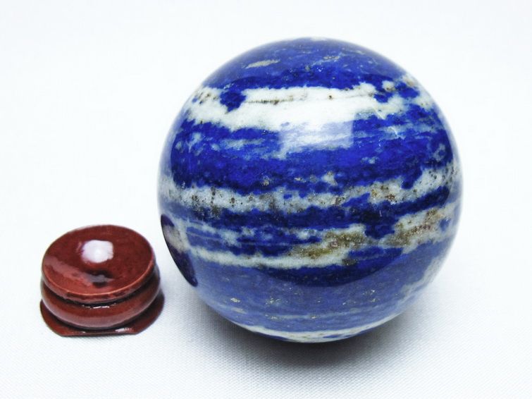 ラピスラズリ 丸玉 58mm スフィア 置物 一点物 151-10145