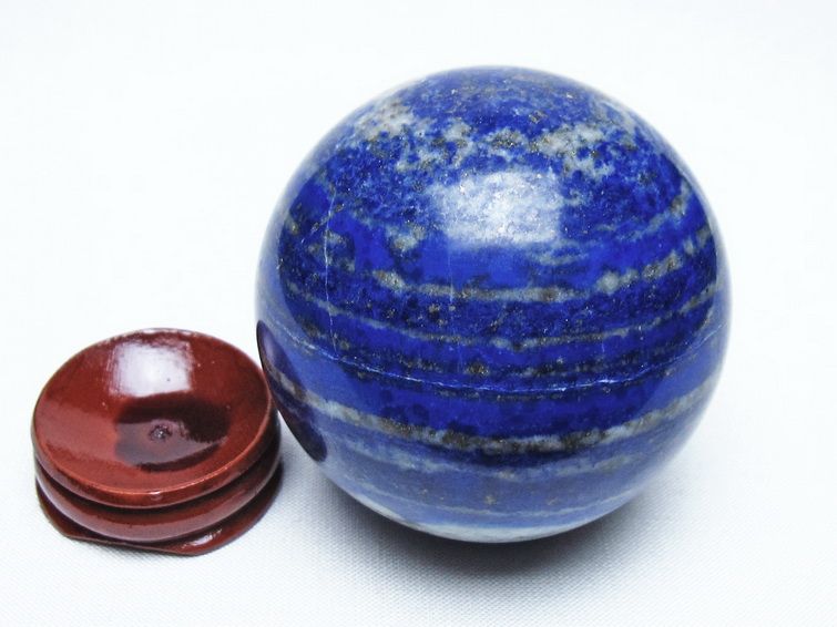 ラピスラズリ 丸玉 61mm スフィア 置物 一点物 151-10150