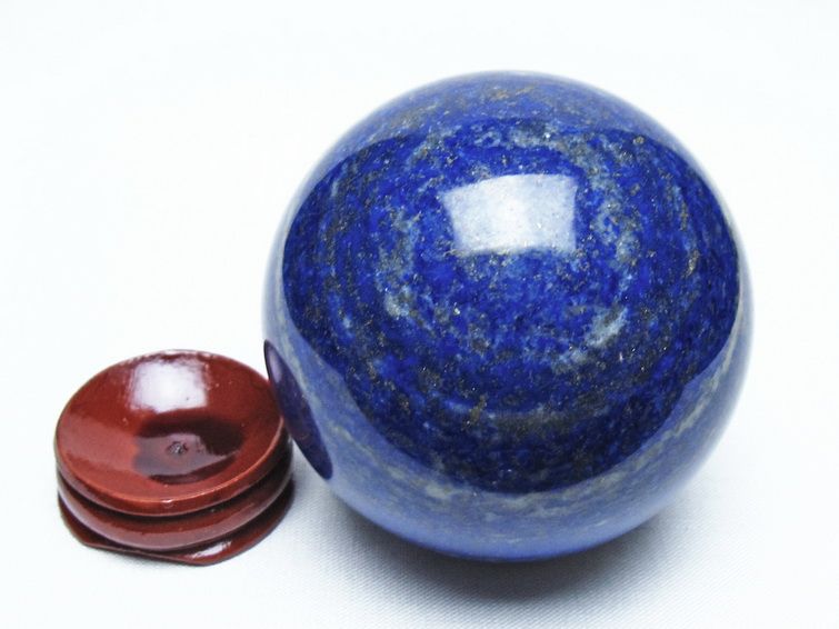 ラピスラズリ 丸玉 65mm スフィア 置物 一点物 151-10154