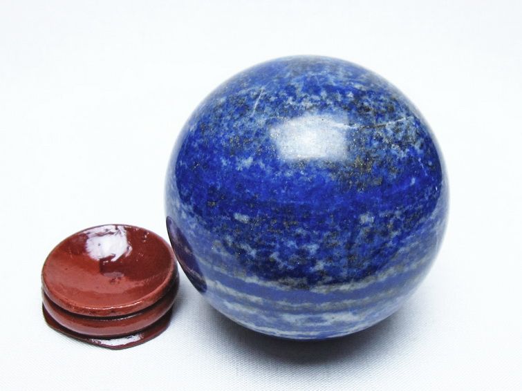 ラピスラズリ 丸玉 65mm スフィア 置物 一点物 151-10155
