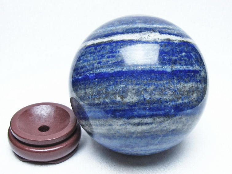 1.6Kg ラピスラズリ 丸玉 100mm スフィア 置物 一点物 151-10167