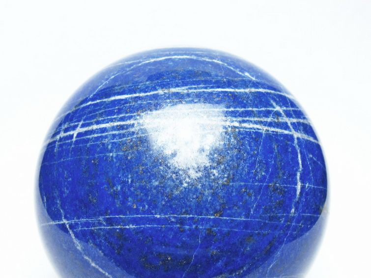 1.3Kg ラピスラズリ 丸玉 93mm スフィア 置物 一点物 151-10168