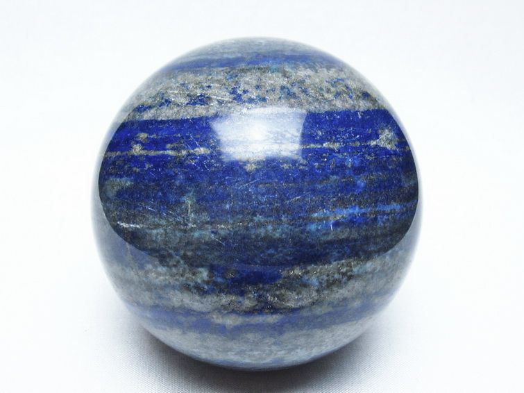1.1Kg ラピスラズリ 丸玉 88mm スフィア 置物 一点物 151-10176