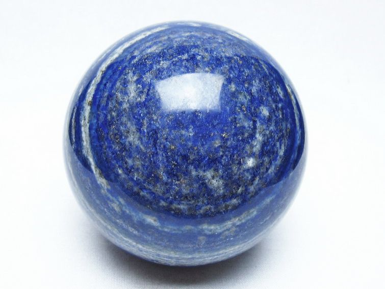 1.1Kg ラピスラズリ 丸玉 87mm スフィア 置物 一点物 151-10181