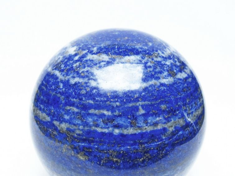 1Kg ラピスラズリ 丸玉 87mm スフィア 置物 一点物 151-10182