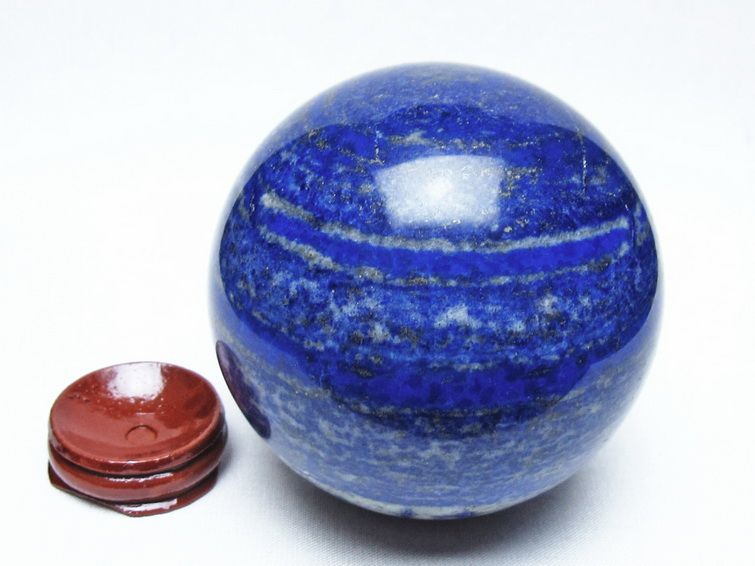 ラピスラズリ 丸玉 81mm スフィア 置物 一点物 151-10185