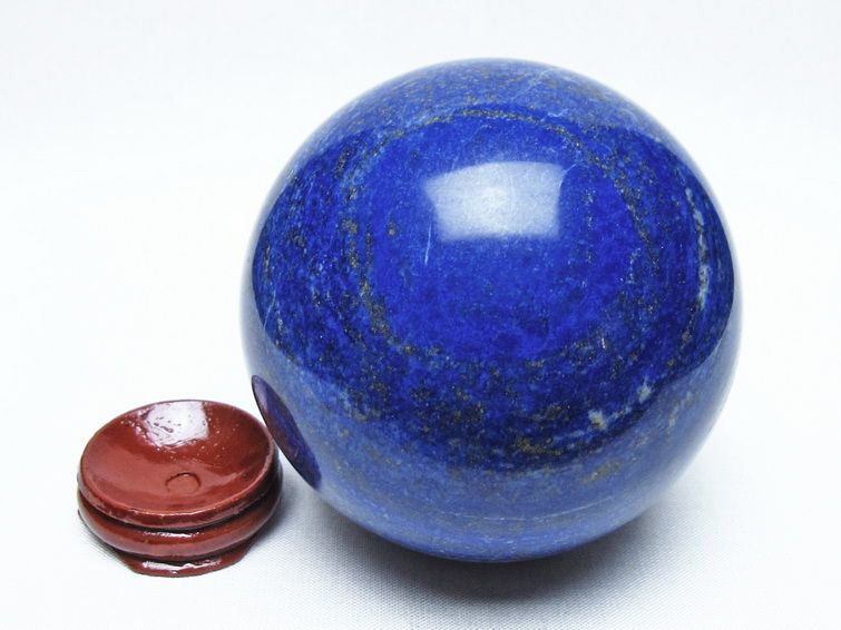 ラピスラズリ 丸玉 80mm スフィア 置物 一点物 151-10186