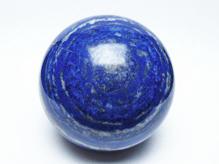 1.3Kg ラピスラズリ 丸玉 93mm スフィア 置物 一点物 151-10189