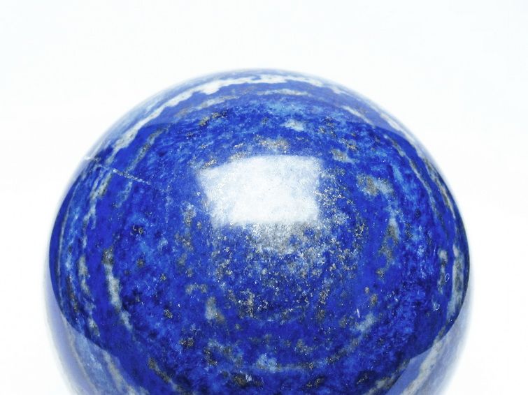 1.3Kg ラピスラズリ 丸玉 93mm スフィア 置物 一点物 151-10189