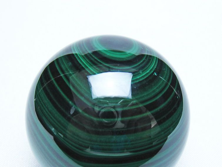 マラカイト 丸玉 48mm スフィア 置物 一点物 151-10193