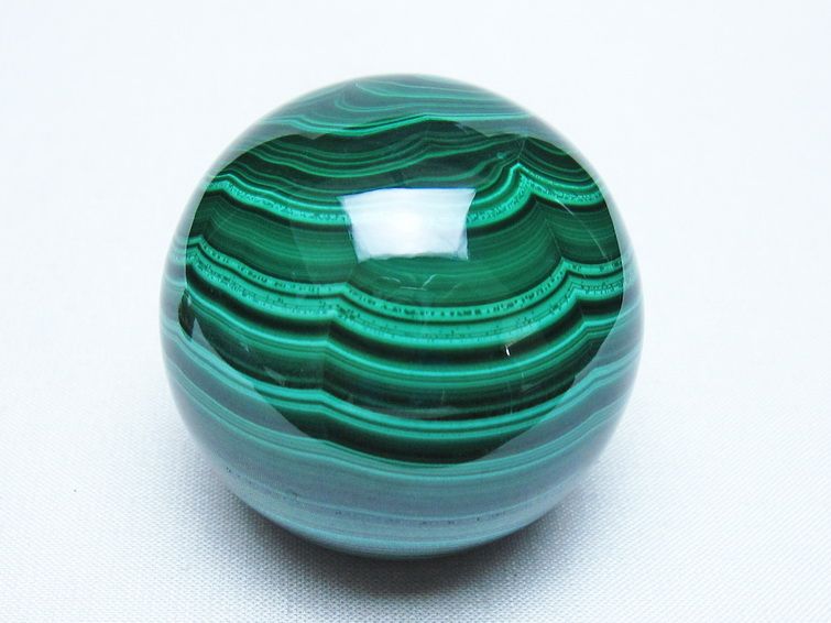 マラカイト 丸玉 50mm スフィア 置物 一点物 151-10199