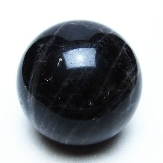 モリオン スフィア 黒水晶 丸玉 52mm 置物 原石 一点物 151-10303