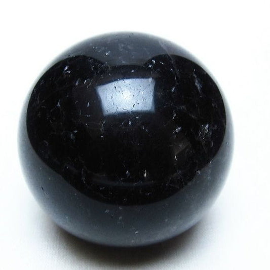 モリオン スフィア 黒水晶 丸玉 54mm 置物 原石 一点物 151-10393