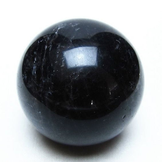 モリオン スフィア 黒水晶 丸玉 53mm 置物 原石 一点物 151-10395