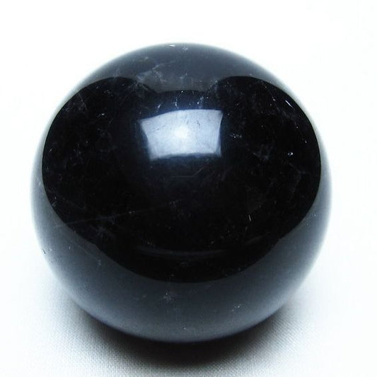 黒水晶 スフィア モリオン 丸玉 56mm 原石 置物 一点物 151-10408