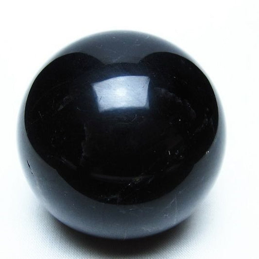 黒水晶 スフィア モリオン 丸玉 56mm 原石 置物 一点物 151-10409