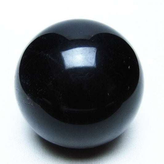 黒水晶 スフィア モリオン 丸玉 56mm 原石 置物 一点物 151-10410