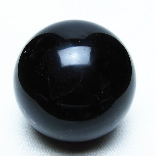 黒水晶 スフィア モリオン 丸玉 57mm 原石 置物 一点物 151-10413