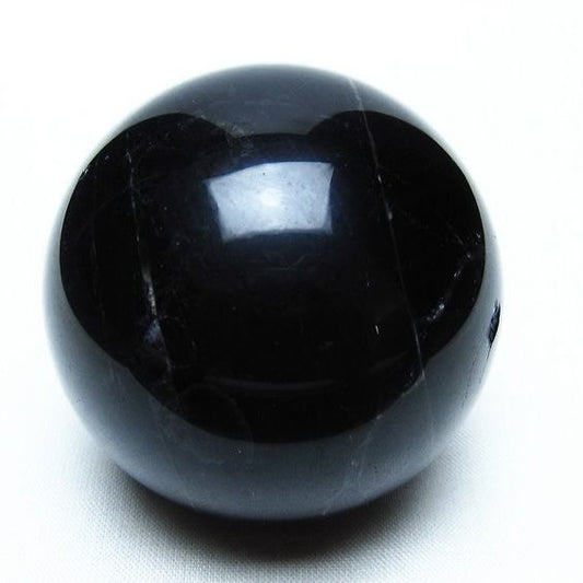 黒水晶 スフィア モリオン 丸玉 57mm 原石 置物 一点物 151-10414