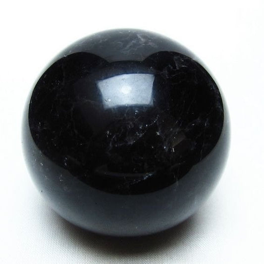 黒水晶 スフィア モリオン 丸玉 59mm 原石 置物 一点物 151-10420