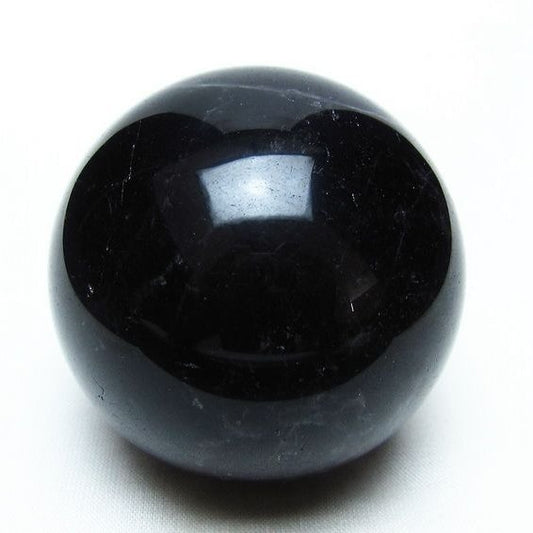 黒水晶 スフィア モリオン 丸玉 60mm 原石 置物 一点物 151-10421