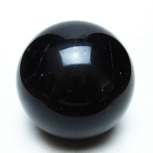 黒水晶 スフィア モリオン 丸玉 60mm 原石 置物 一点物 151-10422