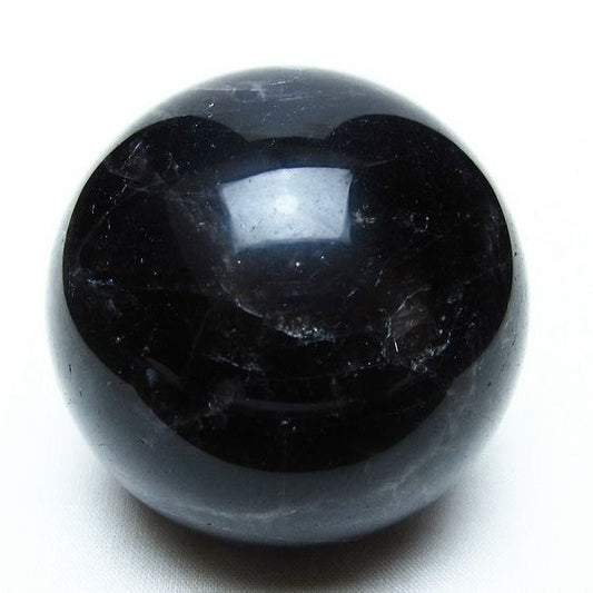 黒水晶 スフィア モリオン 丸玉 60mm 原石 置物 一点物 151-10424