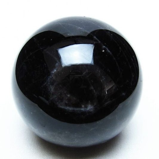 黒水晶 スフィア モリオン 丸玉 62mm 原石 置物 一点物 151-10426