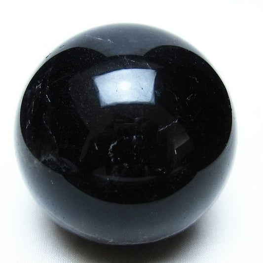 黒水晶 スフィア モリオン 丸玉 68mm 原石 置物 一点物 151-10430
