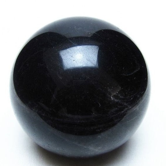 黒水晶 スフィア モリオン 丸玉 70mm 原石 置物 一点物 151-10431