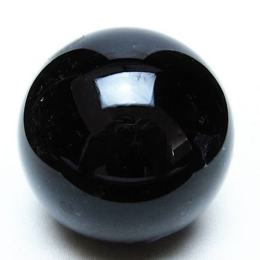 黒水晶 スフィア モリオン 丸玉 63mm 原石 置物 一点物 151-10438