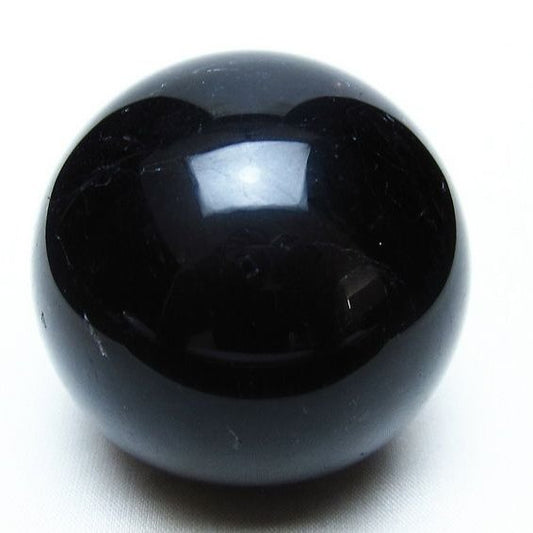 黒水晶 スフィア モリオン 丸玉 60mm 原石 置物 一点物 151-10439