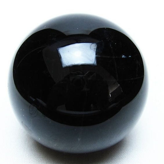 黒水晶 スフィア モリオン 丸玉 57mm 原石 置物 一点物 151-10443