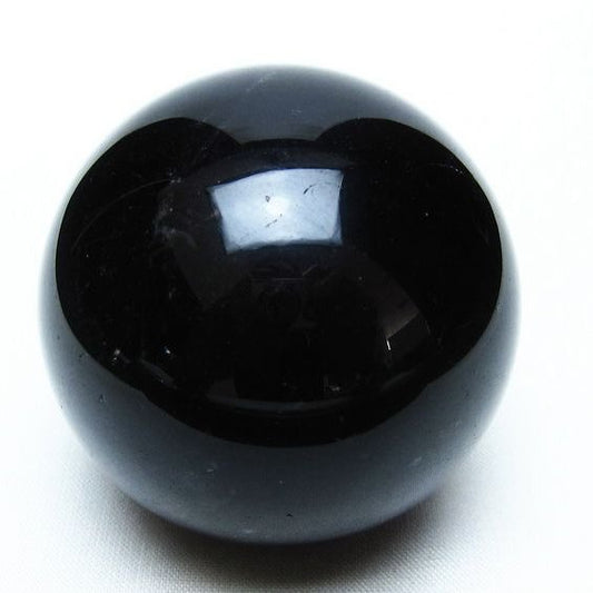 黒水晶 スフィア モリオン 丸玉 57mm 原石 置物 一点物 151-10444
