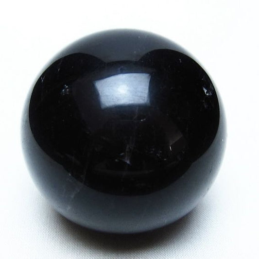 黒水晶 スフィア モリオン 丸玉 56mm 原石 置物 一点物 151-10446