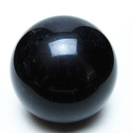 黒水晶 スフィア モリオン 丸玉 56mm 原石 置物 一点物 151-10447