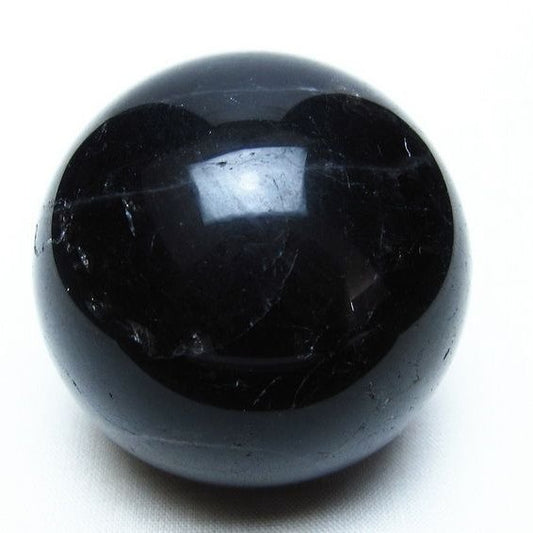 黒水晶 スフィア モリオン 丸玉 54mm 原石 置物 一点物 151-10450