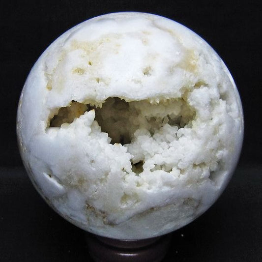 1.7Kg 水晶 ジオード 丸玉 127mm 笑口 置物 原石 一点物 151-10555